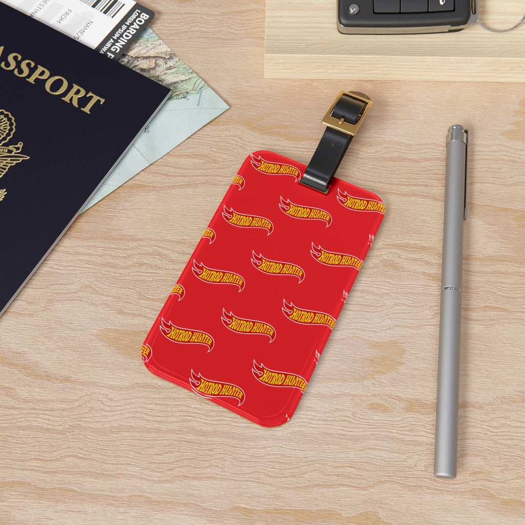 Hot Rod Hunter Pattern Luggage Tag