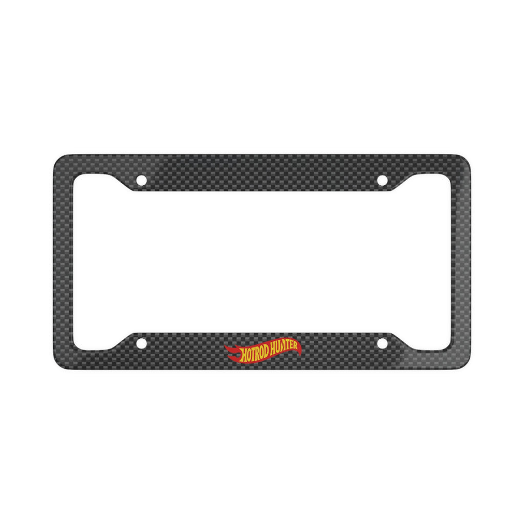 Hotrod Hunter License Plate Frame | Carbon Fiber Pattern