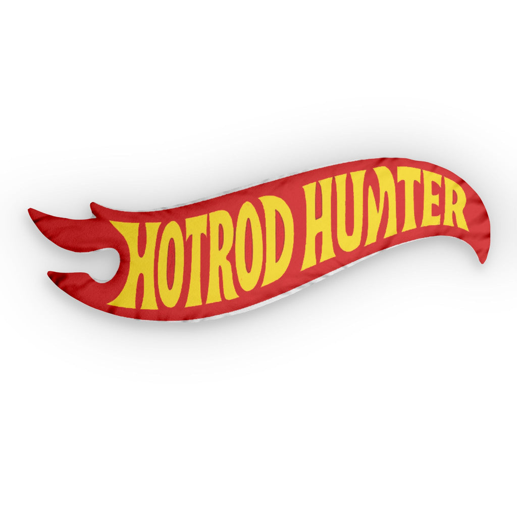 Hotrod Hunter Flame Shaped Pillow