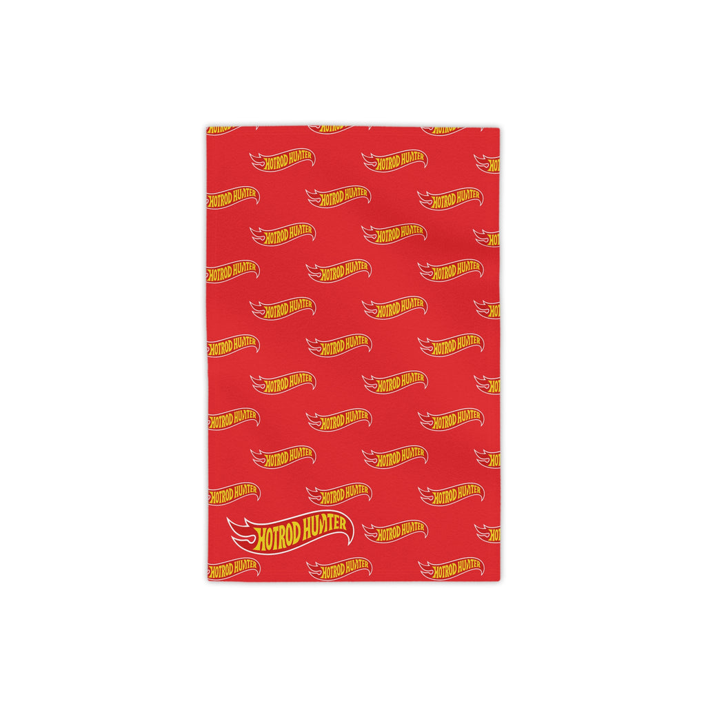Hotrod Hunter Flame Beach Towel | Red