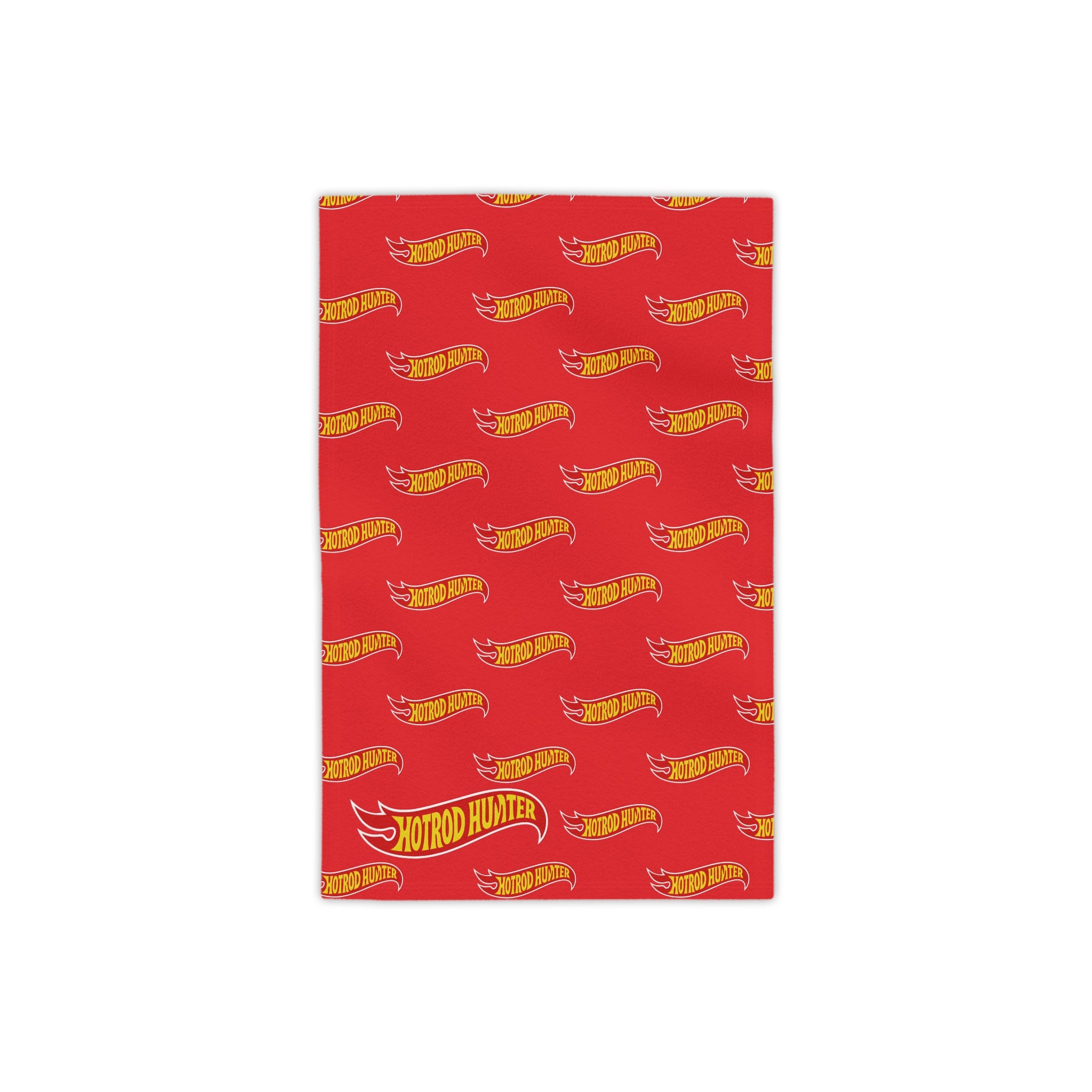 Hotrod Hunter Flame Beach Towel | Red