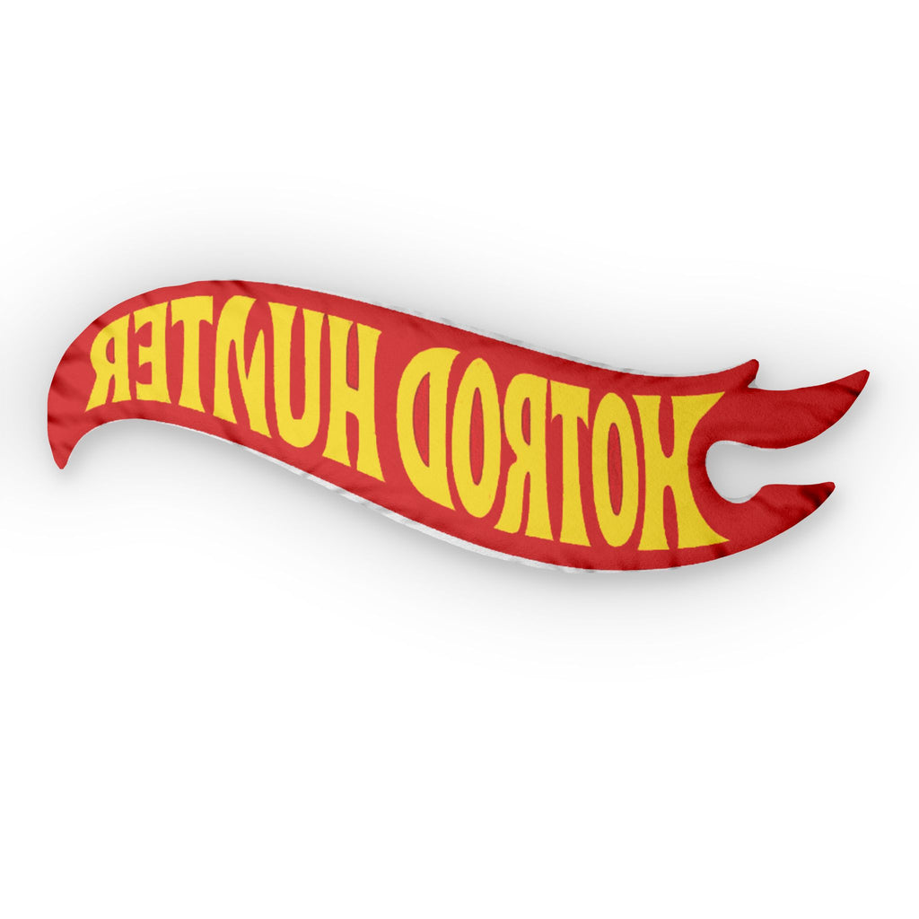 Hotrod Hunter Flame Shaped Pillow